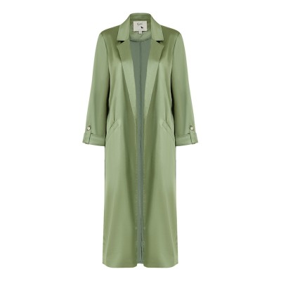 яке,дамски,якета,и,палта,yumi,yumi,green,satin,longline,kimono,jacket,green