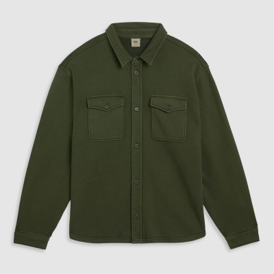 levis,men,s,bayview,soft,worker,cotton,long,sleeve,overshirt,kombu,green