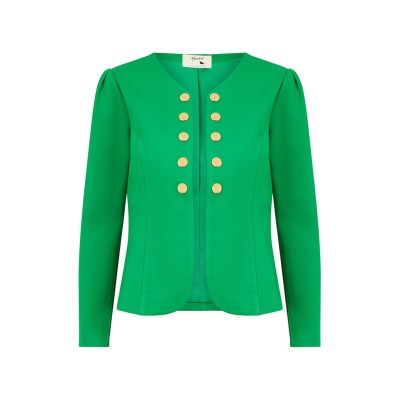 яке,дамски,якета,и,палта,yumi,yumi,green,ponte,jacket,with,military,buttons,green