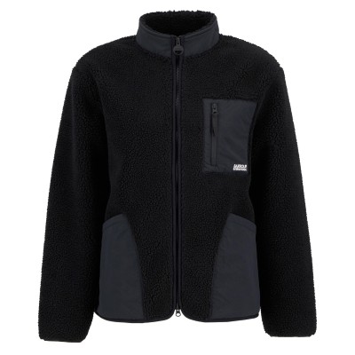 barbour,international,men,s,adams,oversized,funnel,neck,long,sleeve,teddy,coat,black,bk31