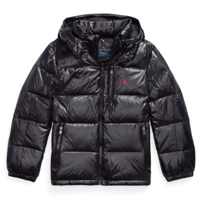 яке,polo,ralph,lauren,kids,shiny,medium,puffer,jacket,polo,black
