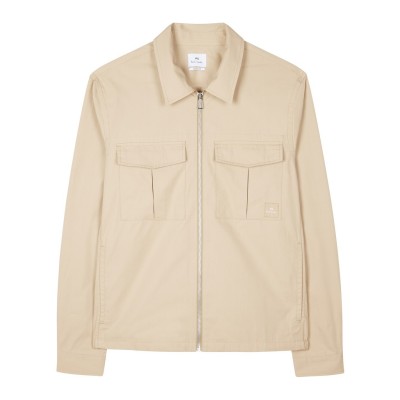 облекла,на,разпродажба,мъжки,якета,ps,paul,smith,men's,patch,pocket,overshirt,beige,61