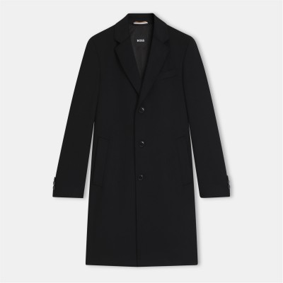 облекла,на,разпродажба,мъжки,якета,boss,men's,hbb,hyde,black,long,sleeve,lapel,overcoat,black,001