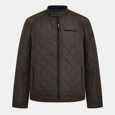 яке,облекла,на,разпродажба,мъжки,якета,replay,men's,biker,quilted,jacket,olive