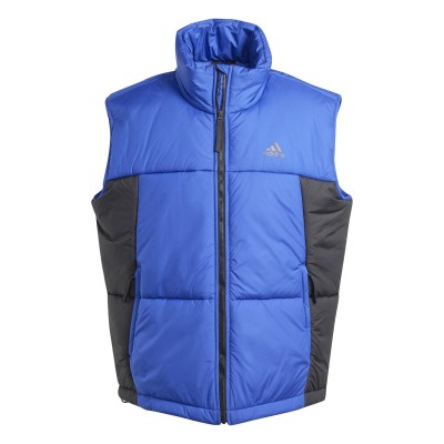 елек,adidas,men's,3,stripes,funnel,neck,full,zip,gilet,semi,blue