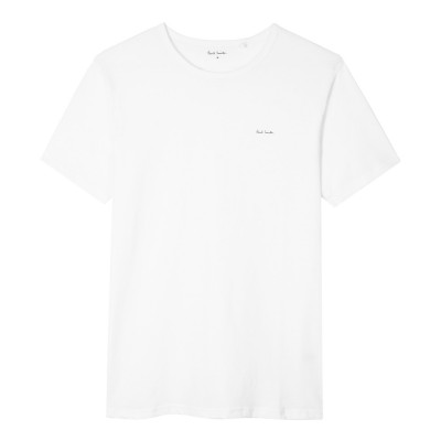тениска,мъжки,тениски,paul,smith,mens,regular,fit,chest,logo,t,shirt,white,01