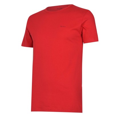 тениска,мъжки,тениски,paul,smith,mens,regular,fit,chest,logo,t,shirt,red,25