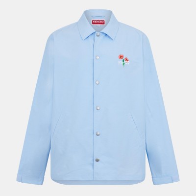 яке,мъжки,якета,kenzo,men,s,archive,flower,long,sleeve,coach,jacket,glacier,62a