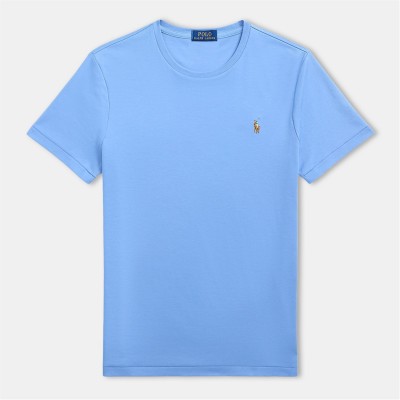 тениска,мъжки,тениски,polo,ralph,lauren,men's,regular,fit,pima,t,shirt,sky,blue