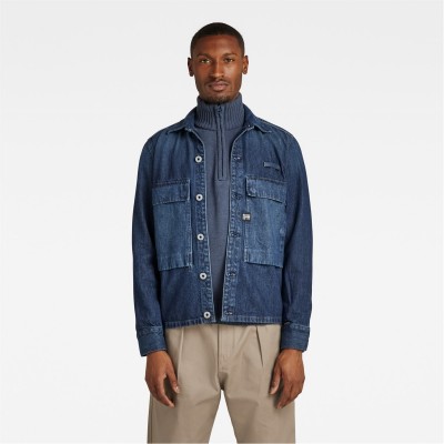 облекла,на,разпродажба,мъжки,якета,g,star,pocketony,service,overshirt,ocean,reef