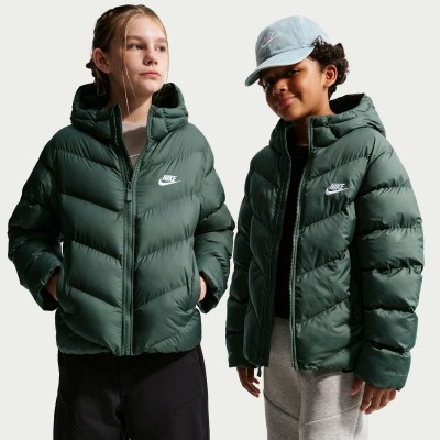 юношеско,яке,детски,якета,и,палта,nike,loose,fit,puffer,jacket,juniors,camo,green