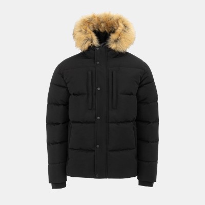 яке,мъжки,якета,бягане,pretty,green,men,s,pretty,s,hooded,long,sleeve,short,puffer,jacket,black