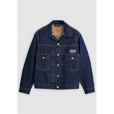 яке,мъжки,якета,levis,x,oasis,levis,x,oasis,type,2,denim,jacket,rinsed,blue