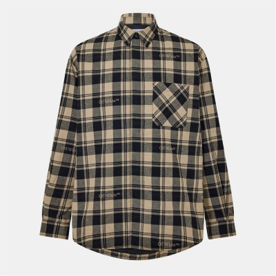 облекла,на,разпродажба,мъжки,якета,off,white,off,check,overshirt,sn99,beige,black
