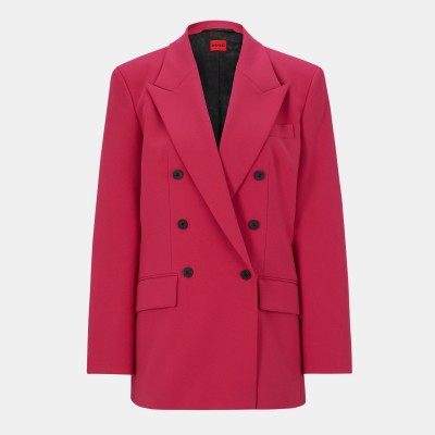дамско,сако,дамски,якета,и,палта,hugo,women,s,amalisa,long,sleeve,zip,blazer,medium,pink
