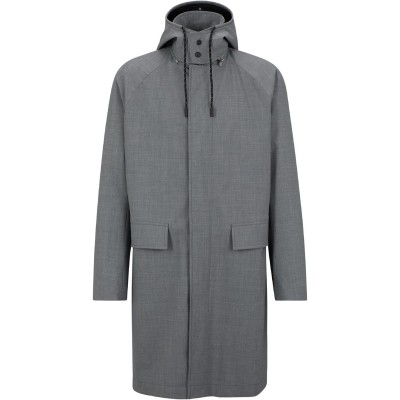 мъжки,якета,boss,men's,p,jared,hood,overcoat,silver