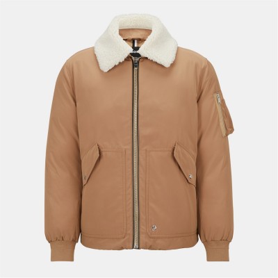 яке,мъжки,якета,boss,men's,calliano,tailored,shearling,jacket,beige