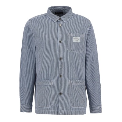 риза,с,дълъг,ръкав,облекла,на,разпродажба,мъжки,якета,barbour,men's,tindale,striped,long,sleeve,overshirt,bleached,blue