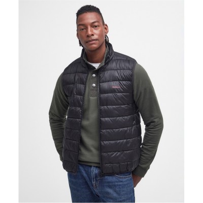 елек,облекла,на,разпродажба,мъжки,якета,barbour,men's,bretby,sleeveless,zip,collar,gilet,black,bk11