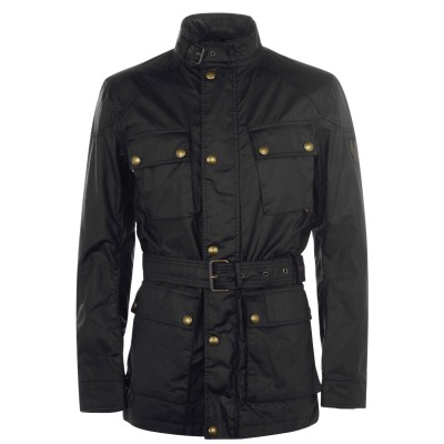 яке,мъжки,якета,belstaff,men,s,trialmaster,water,and,wind,resistant,waxed,cotton,long,sleeve,wax,jacket,black