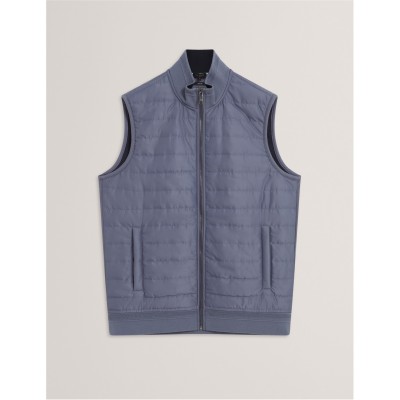 елек,мъжки,туристически,жилетки,мъжки,якета,ted,baker,ted,quilted,gilet,sn61,mid,blue