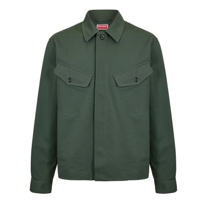 облекла,на,разпродажба,мъжки,якета,kenzo,men's,overshirt,dark,khaki