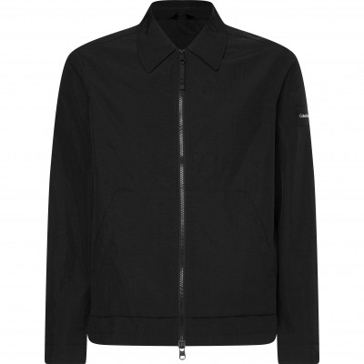 риза,с,дълъг,ръкав,мъжки,якета,calvin,klein,men,s,lightweight,long,sleeve,overshirt,black,beh