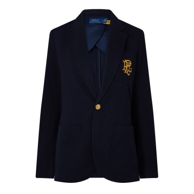 сако,дамски,якета,и,палта,polo,ralph,lauren,double,knit,jacquard,blazer,park,av.,navy