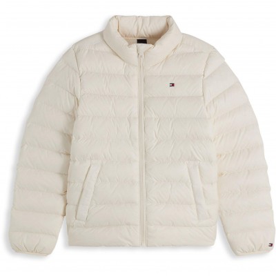 яке,tommy,hilfiger,kids,short,puffer,jacket,white,ybh