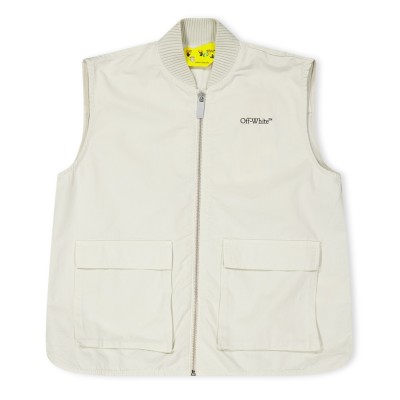 юношески,елек,детски,3/4,панталони,off,white,unisex,logo,gilet,for,juniors,beige,0510
