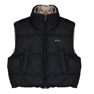 юношески,елек,детски,облекла,boss,reversible,gilet,juniors,black,09b