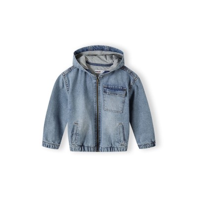 яке,детски,якета,и,палта,детски,3/4,панталони,minoti,boys,denim,jacket,with,fixed,hood,zip,fastening,navy,blue,denim
