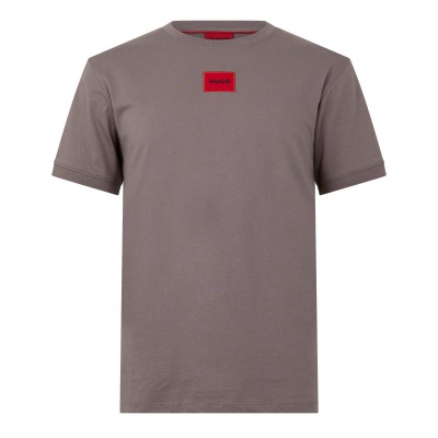 тениска,мъжки,тениски,hugo,mens,hugo,diragolino,contemporary,t,shirt,with,logo,detail,rust,copper,223