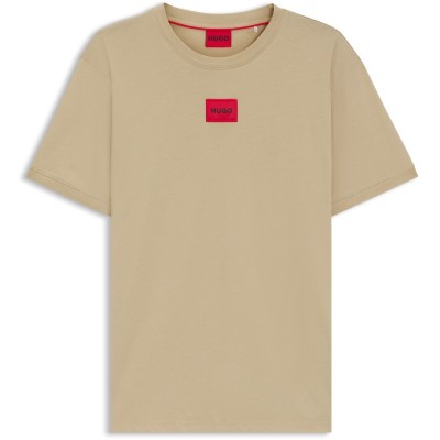 тениска,облекла,на,разпродажба,мъжки,тениски,hugo,mens,regular,fit,diragolino,t,shirt,med,beige,269