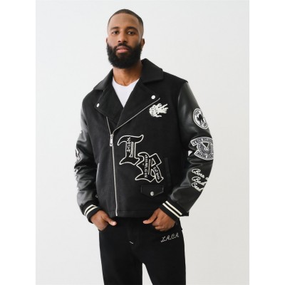 яке,облекла,на,разпродажба,мъжки,якета,true,religion,true,biker,jacket,sn99,jet,black