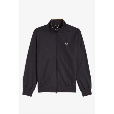 яке,мъжки,якета,fred,perry,mens,brentham,cotton,long,sleeve,harrington,jacket,black,350