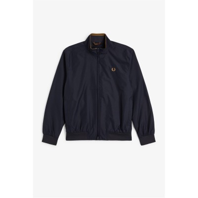 яке,мъжки,якета,fred,perry,mens,brentham,cotton,long,sleeve,harrington,jacket,navy,248
