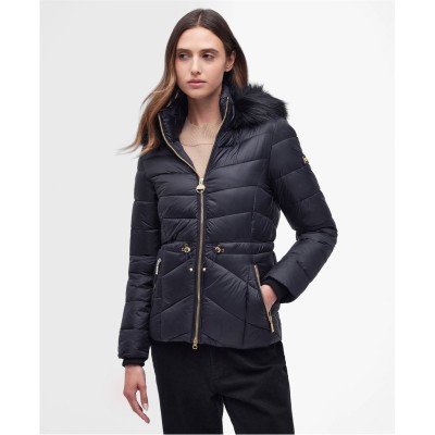 яке,дамски,якета,и,палта,barbour,international,women's,island,quilted,windproof,short,puffer,jacket,black