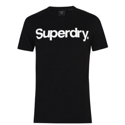 тениска,мъжки,тениски,superdry,classic,t,shirt,black,02a