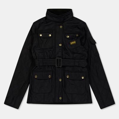 яке,barbour,international,kids,polarquilt,water,resistant,long,sleeve,quilted,jacket,black,bk91