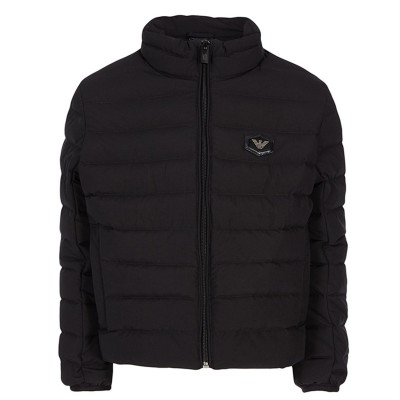 яке,детски,3/4,панталони,emporio,armani,kids',duck,down,long,sleeve,short,puffer,jacket,black,0999