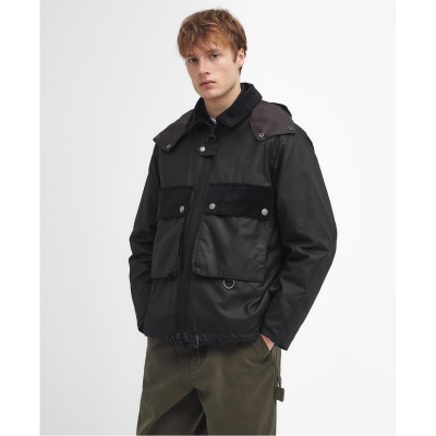 яке,мъжки,якета,barbour,re,engineered,spey,waxed,jacket,black,bk11