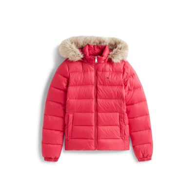 яке,дамски,якета,и,палта,tommy,jeans,essential,puffer,jacket,vintage,cerise