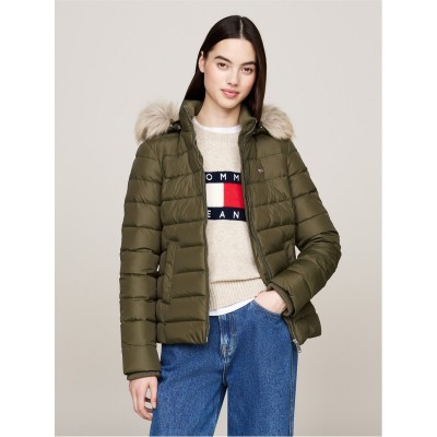 яке,дамски,якета,и,палта,tommy,jeans,puffer,jacket,fatigue,green