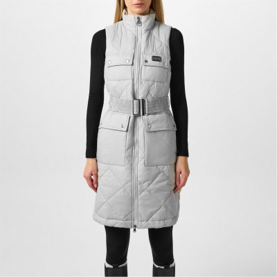 елек,дамски,якета,и,палта,barbour,international,women's,orbit,diamond,quilted,belted,gilet,silver,cloud