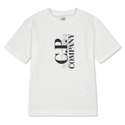 тениска,детски,3/4,панталони,cp,company,kids',front,logo,regular,fit,t,shirt,white,10135