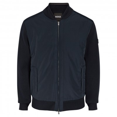 boss,men,s,levaio,cotton,oversized,fit,bomber,jacket,navy