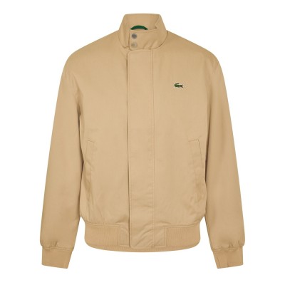 яке,облекла,на,разпродажба,мъжки,якета,lacoste,men's,twill,cotton,long,sleeve,harrington,jacket,beige,02s
