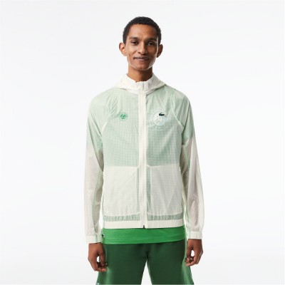 мъжки,якета,lacoste,men's,roland,garros,lightweight,half,zip,rain,anorak,flour,tarragon