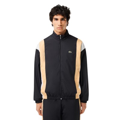 lacoste,men,s,waterproof,lightweight,rain,anorak,black,croissant